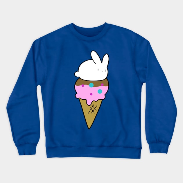 Bunny Icecream Cone Crewneck Sweatshirt by saradaboru